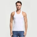 Miniatyrbild 5 av 5: 5-pack Herrtanktoppar 100% Bomull Tanktop Lingerie (Vit*5 L