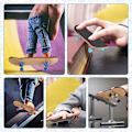 Miniatyrbillede 3 af 5: Løn finger skateboard Træ finger skateboard børnelegetøj a