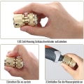 Miniatyrbilde 5 av 6: 13mm Messing Slangekobling 1/2 Messing Hurtigkobling 1/2 Tomme Gar