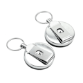 Miniatyrbillede 5 af 5: 4-delt semi-metal let-træk nøglering Let-træk udtrækkelig k