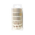 Miniatyrbilde 1 av 5: 5 Ruller Washi Tape, Kobbermønster, Dekorativ, Fargerik, for