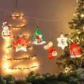 Pikkukuva 3 / 7: LED-jouluvalosarja USB-liitäntään, Lumimies ja Lumikiteet Ikkunan Koristeeksi