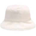 Pikkukuva 1 / 5: Plush-kalastajanhattu Naisille Lämmin Talvihattu Tekoturkis Bucket-hatut-Wh