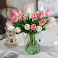 Miniatyrbild 4 av 7: 20 st Real Touch Latex Konstgjorda Tulpaner Blommor Falska Tulpaner Flow