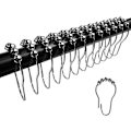 Miniatyrbillede 1 af 5: Brushes til Bruseforhæng, Rustfri Metal Bruseforhængsringe