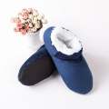 Miniatyrbillede 5 af 5: Sorte, Herre Slippersokker Vinter Varme Fuzzy Foret Anti-Slip Bløde R
