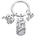 Miniatyrbillede 1 af 5: 2022 Find Joy in The Journey Nøglering Glad Camper RV Trailer DXGHC