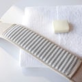 Miniatyrbild 3 av 5: 1 st duschskrubb rygggnuggning handduk exfolierande remsa stark R
