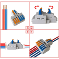Miniatyrbild 4 av 5: Lever-Nut Trådkopplingar, 2 in 6 ut 8 Port Ledare Kompakt Wi