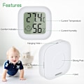 Miniatyrbillede 2 af 7: Mini LCD Digital Indendørs Termometer Hygrometer 4 stk Thermo Hyg