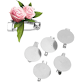 Miniatyrbillede 5 af 5: 100 stk. Pinspænder Pinsbakker 15mm Metal Sølv Jern Flad Blankt DXGHC