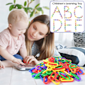 Miniatyrbilde 5 av 5: 560 plastlenkede fugler, blandet farger regnbu DIY C-formet klipp c