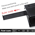 Miniatyrbillede 5 af 5: 6 Hulls Punch Binder Puncher Puncher 6 Huller Justerbar Hull Størrelse D DXGHC
