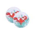 Miniatyrbild 1 av 3: (2 st) Strandboll, Uppblåsbar strandboll, strandvattenboll, simbassängsfestleksakboll (45CM, medelstor krabboll)