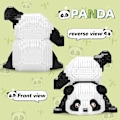 Miniatyrbillede 5 af 7: Mini Byggeklodser Dyr Sæt  Tasker, 1325 PCS Mikro Mini Panda