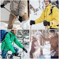 Miniatyrbild 6 av 7: Vinterhandskar Touchscreen-Handskar Handflata Patch Isolerad Fleece Therm