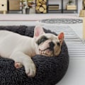 Miniatyrbillede 6 af 7: Katteseng Donut Cuddler, 50cm Mørkegrå Flurry Opvarmning Rund Plys C