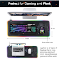 Miniatyrbillede 4 af 7: Gaming Mousepad, LED-belyst Mousepad, XL Mousepad med Anti-S