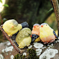 Miniatyrbilde 3 av 5: Dekorative fugler - 4 stk, tilfeldig plassering, Resin dyrefigurer DXGHC