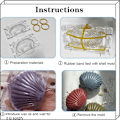 Miniatyrbillede 4 af 7: Lysestøbeform Plastik Muslingform Kamskæl Aromaterapi Form