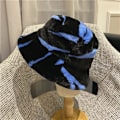 Miniatyrbild 3 av 5: Pälshatt Fluffig Bucket Hat Vinter Fiskehatt för Kvinnor Flickor - Blå