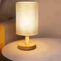 Kontrollbordlampa för sovrum, trä, 3-vägs dimbar nattdukslampa