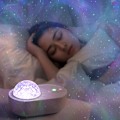 Miniatyrbilde 4 av 5: （Hvit）Galaxy Lysprojektor Stjernelys Nattelys Planeter Proje