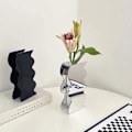 Miniatyrbild 4 av 7: Spegelakrylvas, Geometrisk Akrylblomvas, Hög Vågsform