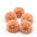 Miniatyrbillede 4 af 5: 22 stk. Papirblomster Pom Pom Rose, rosenguld, elfenben, hvid