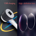 Miniatyrbillede 4 af 5: Håndholdt 30X Forstørrelsesglas Loupe Lineal med LED Lys