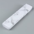 Miniatyrbillede 1 af 5: 6 Pak Marmorhvid Papir Smykkeæske 8x2x1 Tomme Læder DXGHC