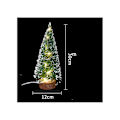 Miniatyrbild 1 av 5: Cedar Green Mini Julgran LED Vit Ljus Tallbarr Chris