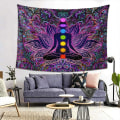 Miniatyrbilde 5 av 7: Syv Chakra-veggteppe - Boho Mandala Spirituelt Veggteppe Yoga M
