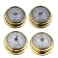 Miniatyrbillede 1 af 5: Styck Båd Barometer Ur Termometer Hygrometer Vejrstation Sæt Vægmontering Type Messing til C-LP-,ta