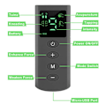 Miniatyrbillede 2 af 7: Lavfrekvent TENS fysioterapi instrument MINI patch massager M