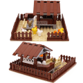 Miniatyrbilde 6 av 6: Kyllinghus Hønsehus Byggeklosssett 118 Deler Lekesett