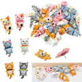 Miniatyrbilde 1 av 5: 50 stk Søte Katt Push Pins Dekorative Tommeltapper Dyr Push Pins