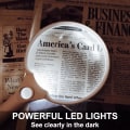 Pikkukuva 7 / 7: Suuri suurennoslasi LED-valolla - 2X 4X 10X suurennos