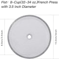 Miniatyrbillede 2 af 7: 6 stk. Fransk Presse Filterudskiftninger Mesh Filter Udskiftninger