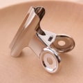 Miniatyrbilde 2 av 6: 10 stk 63mm rustfritt stål lang hale klipp student elev rund H