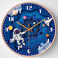 Miniatyrbild 2 av 5: 12\" Tyst Astronaut Barnväggklocka Tyst Barnklocka