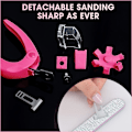 Miniatyrbild 6 av 7: Nagelklippare, Rosa Justerbar Nagelstipsklippare Falska Nagelklippare Cl