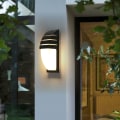 Miniatyrbillede 2 af 7: Indendørs/Udendørs væglampe, 12W sort LED væglampe, Justerbar B