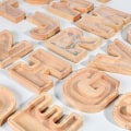 Miniatyrbilde 5 av 6: Barne-sparegris med bokstaver A-Z - Personlig Sparegris Transparent