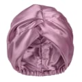 Miniatyrbild 1 av 5: Lila Satin Bonnet Siden Bonnet Sovhatt för Kvinnor Hårräddning Justerbar
