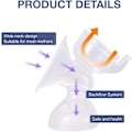 Miniatyrbillede 5 af 5: Manuel Brystpumpe, Amning, 130ml, Ergonomisk, Skridsikker, BP