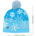Miniatyrbillede 2 af 4: LED Lysende Julehatte Julemanden Grim Hat Beanies 10 Farver