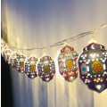 Miniatyrbillede 4 af 4: LED Månepalads Lanterne Gurban Festival Lanterne Snor Farve P