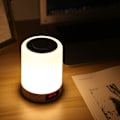 Miniatyrbillede 2 af 6: Bluetooth Højttaler LED Lys Natlys Smart Sengebord Lampe Berøring