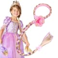 Långt Prinsesshårsprydnad 29\" Cosplay Flätad Peruk för Flickor